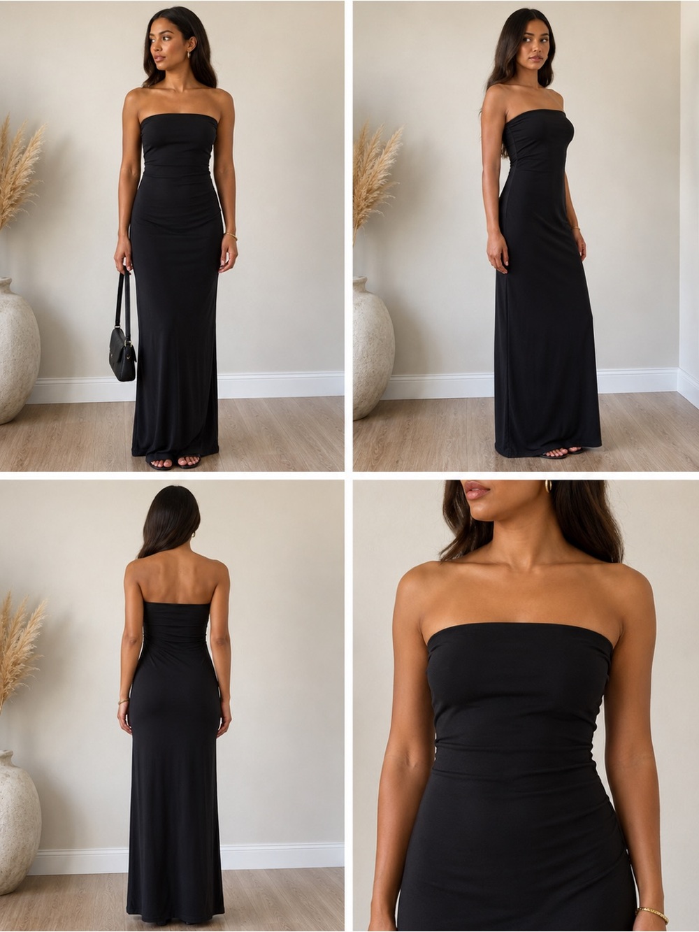 Rue21 Black Strapless Maxi Dress